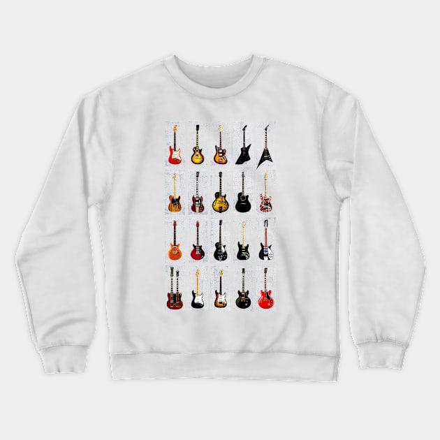 Cool Tees Guitar Legends Collection Crewneck Sweatshirt by COOLTEESCLUB